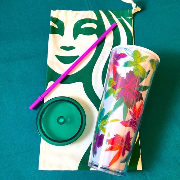 Starbucks Floral Ceramic Venti Tumbler - Picture 2 of 2